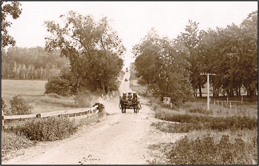  Highway 175 in Byron before the Yellowstone Trail circa 1915